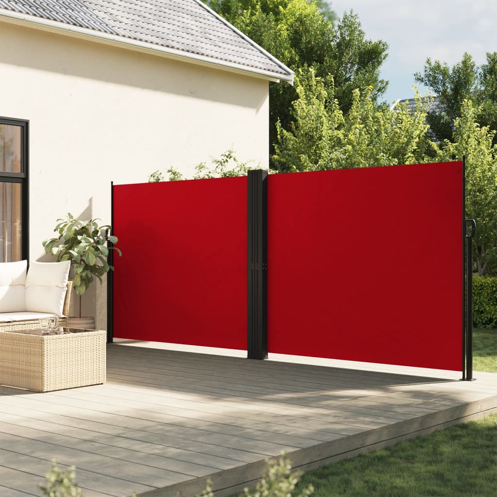 Paravento estensibile Vidaxx 180x1200 cm rosso