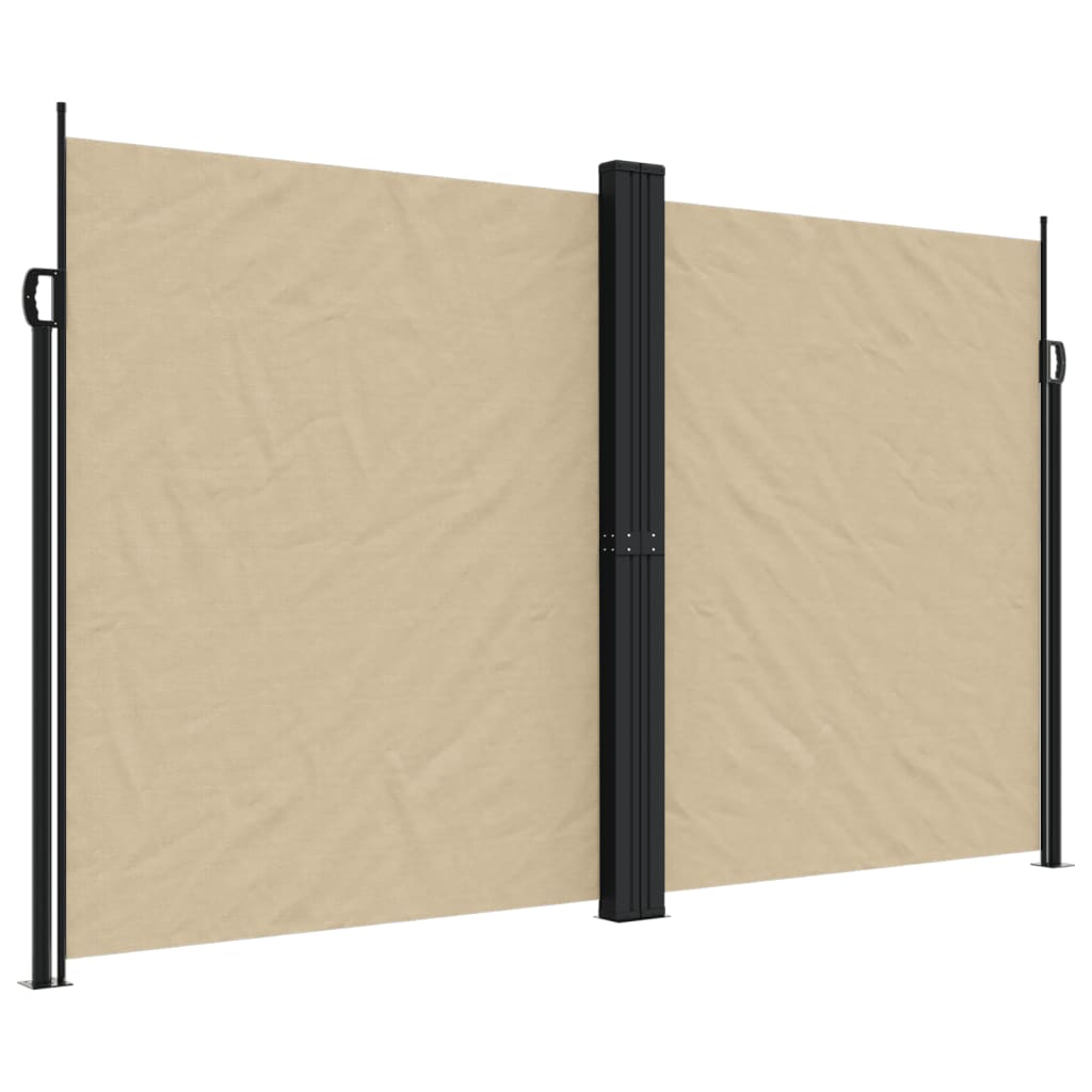 Vidaxx ausziehbarer Windschutz 200x1200 cm beige