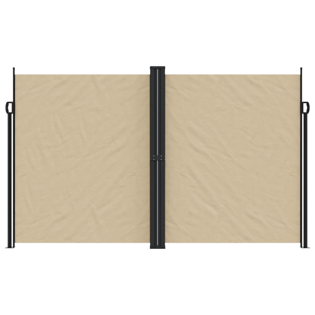 Vidaxx ausziehbarer Windschutz 200x1200 cm beige