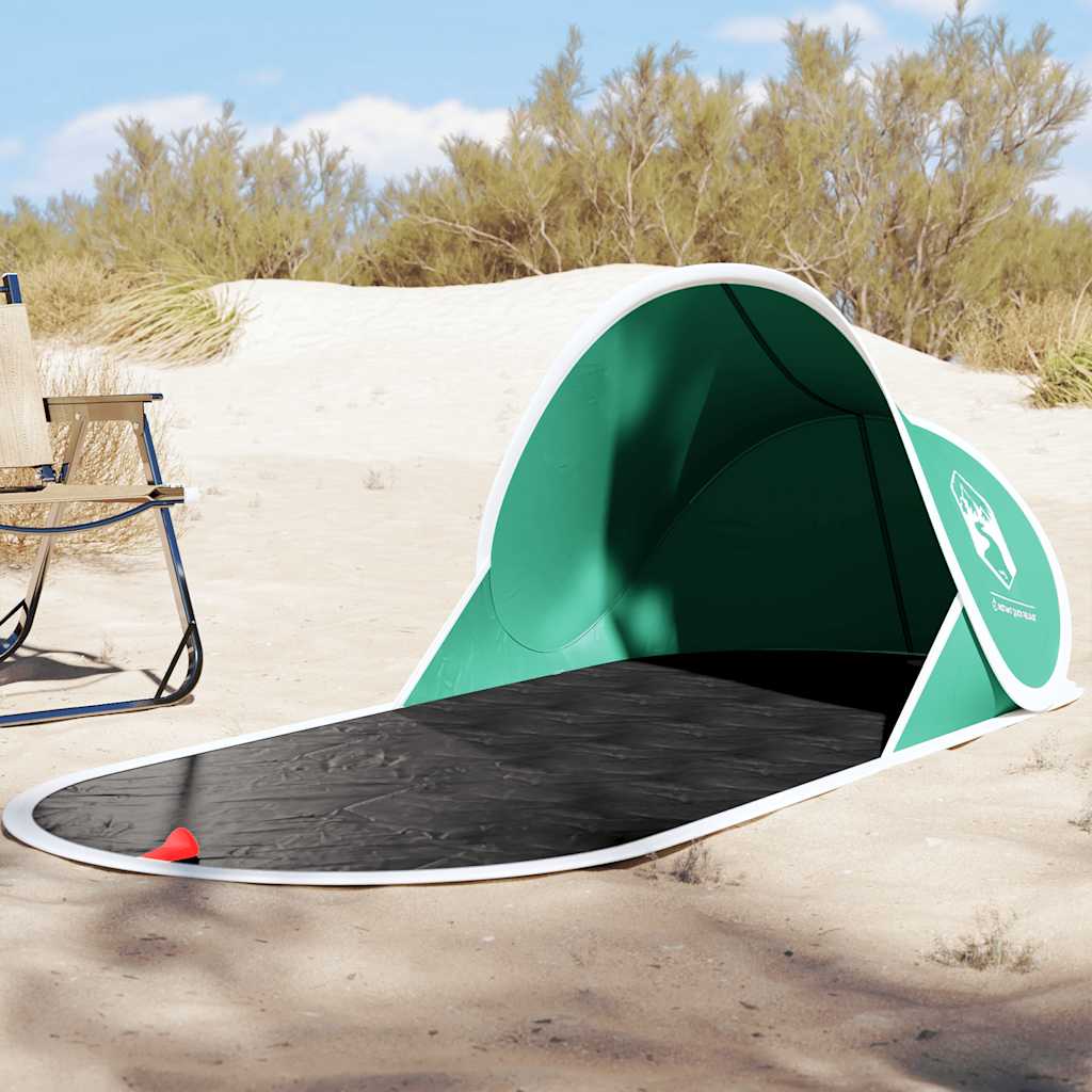 VidaXL tente de plage pop-up imperméable vert d'eau