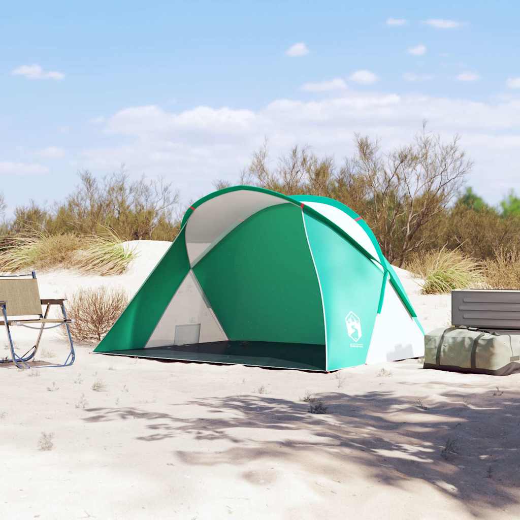 VidaXL tente de plage 2 personnes pop-up imperméable vert d'eau