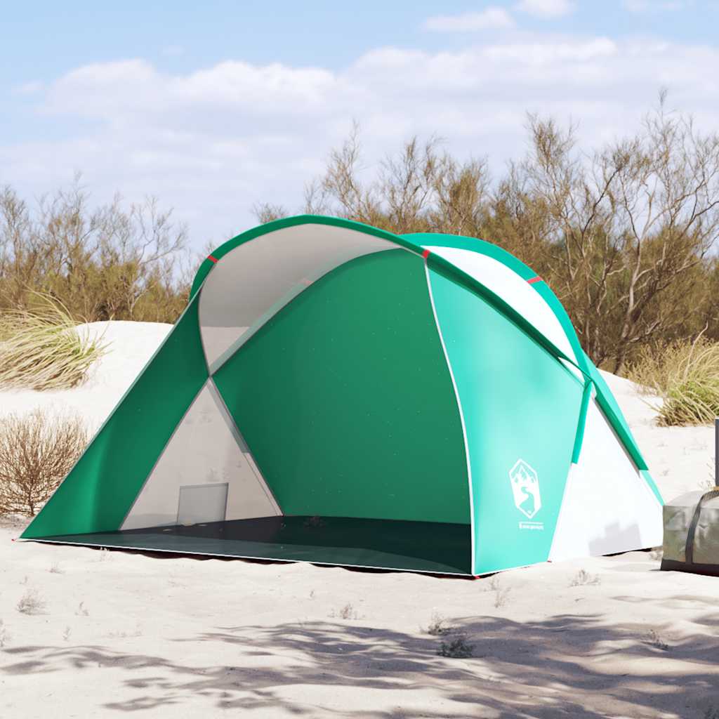 VidaXL tente de plage 2 personnes pop-up imperméable vert d'eau