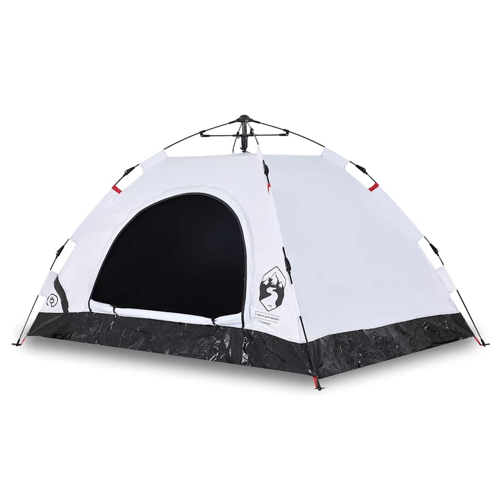 Vidaxl tent 3-person quick release blackout fabric white