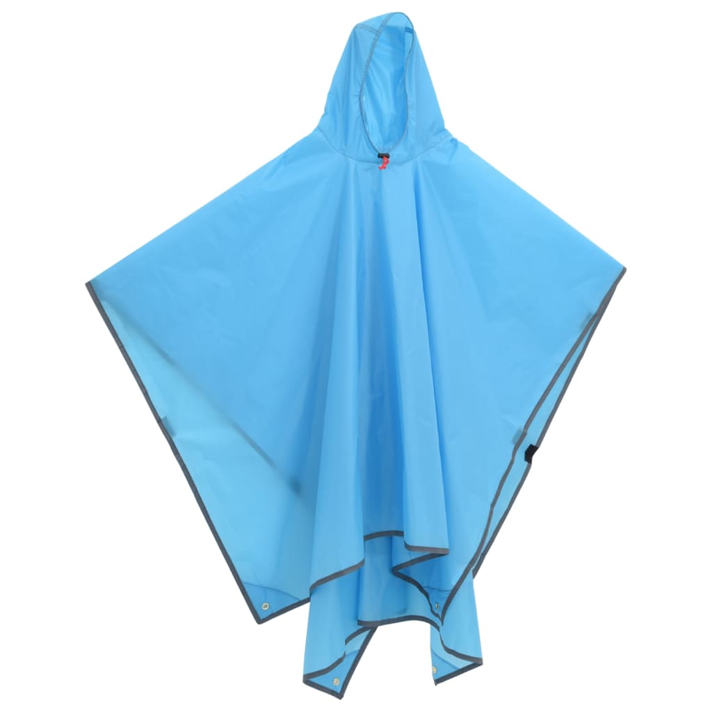 Poncho antipioggia VidaXL con cappuccio design 2 in 1 223x145 cm blu