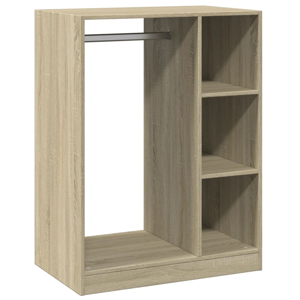 Vidaxxl wardrobe 77x48x102 cm engineered wood sonoma oak colored