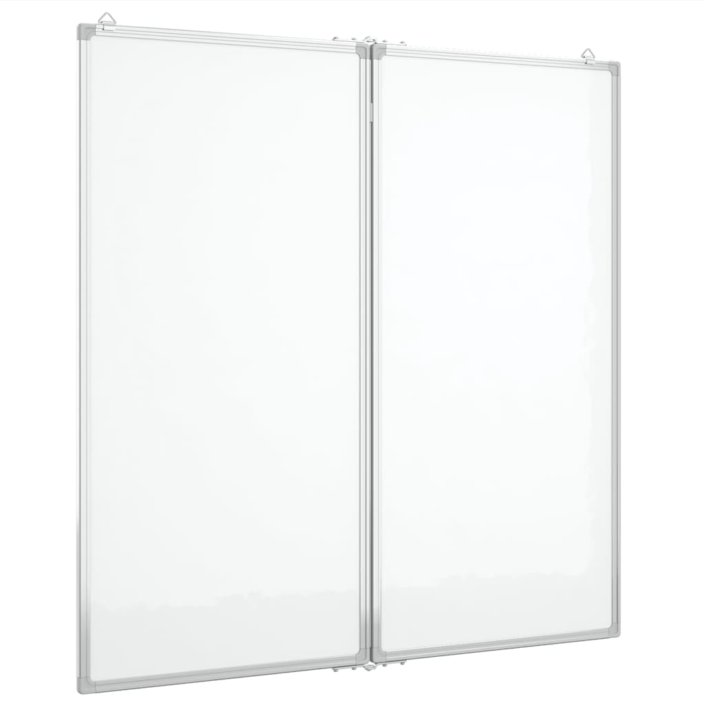 Vidaxx magnetisches faltbares Whiteboard 100x100x1,7 cm Aluminium