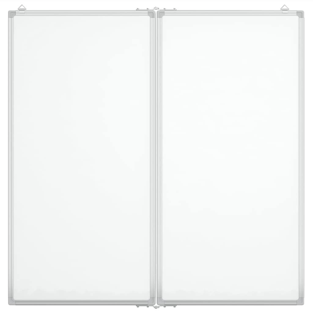 Vidaxx magnetisches faltbares Whiteboard 100x100x1,7 cm Aluminium