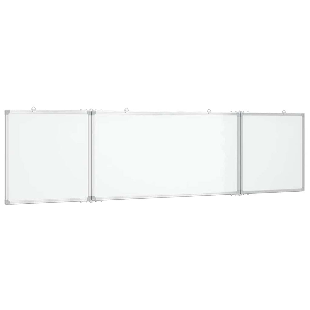 Vidaxl Magnetic Folding Whiteboard 200x50x1.7 cm Aluminum