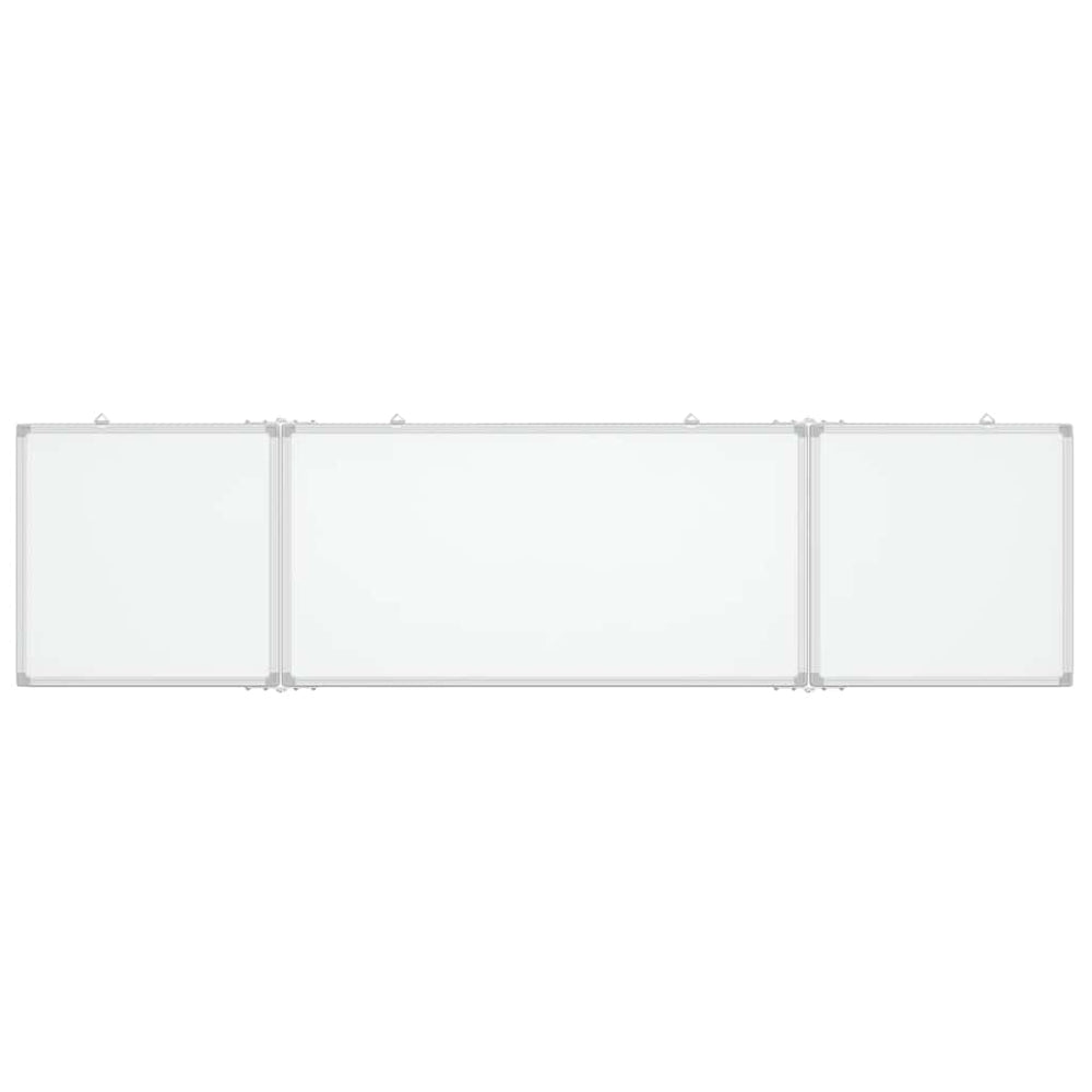 Vidaxl Magnetic Folding Whiteboard 200x50x1.7 cm Aluminum