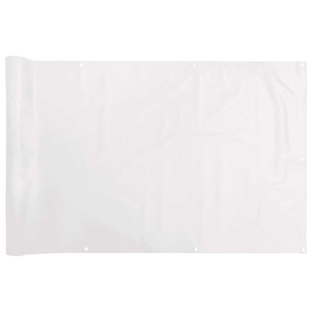 Vidaxx Balkonschirm 600x120 cm PVC weiß
