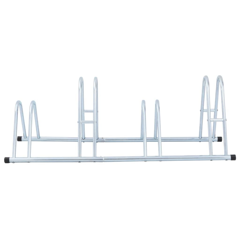 Soporte para bicicletas VidaXL para 4 bicicletas, independiente de acero galvanizado