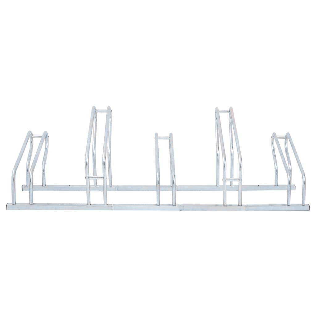 VidaXL bicycle stand for 5 bicycles, free-standing galvanized steel