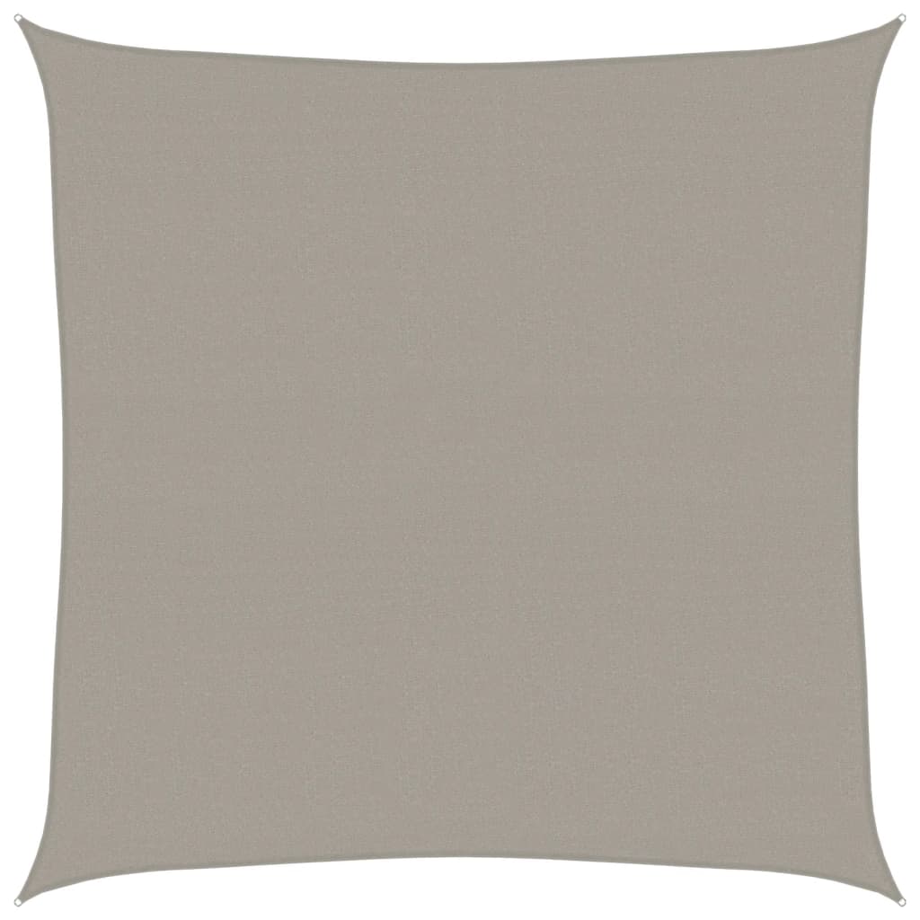 Vidaxl sun sail 160 g m² square 4.5x4.5 m HDPE light gray