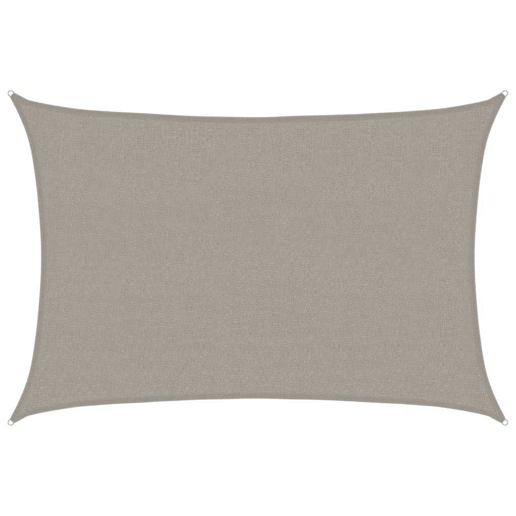 Vidaxl Sonnensegel 160 g m² rechteckig 2,5x3,5 m HDPE hellgrau
