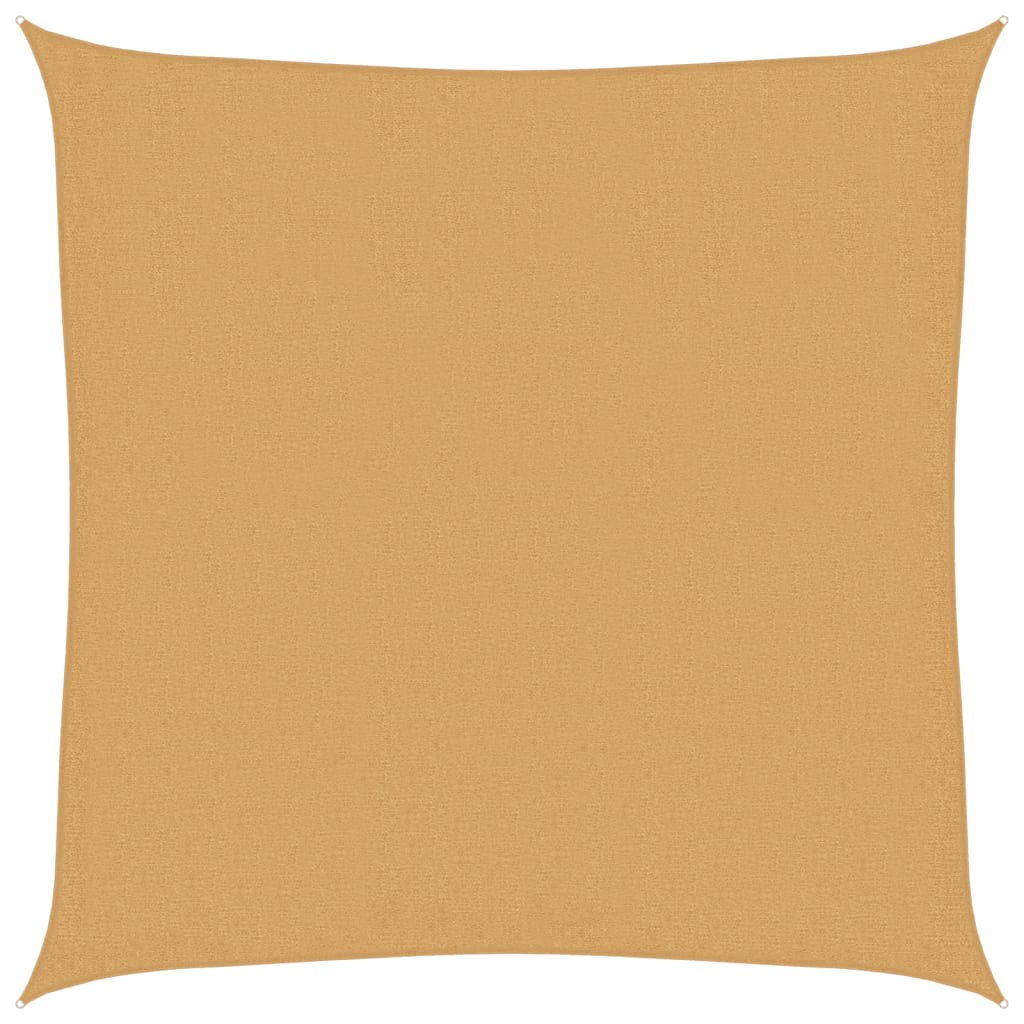 Vidaxx Sonnensegel 160 g m² quadratisch 3x3 m HDPE sandfarben