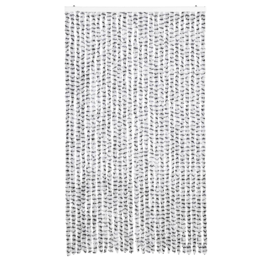 Vidaxx fly curtain 118x220 cm chenille light gray and dark gray