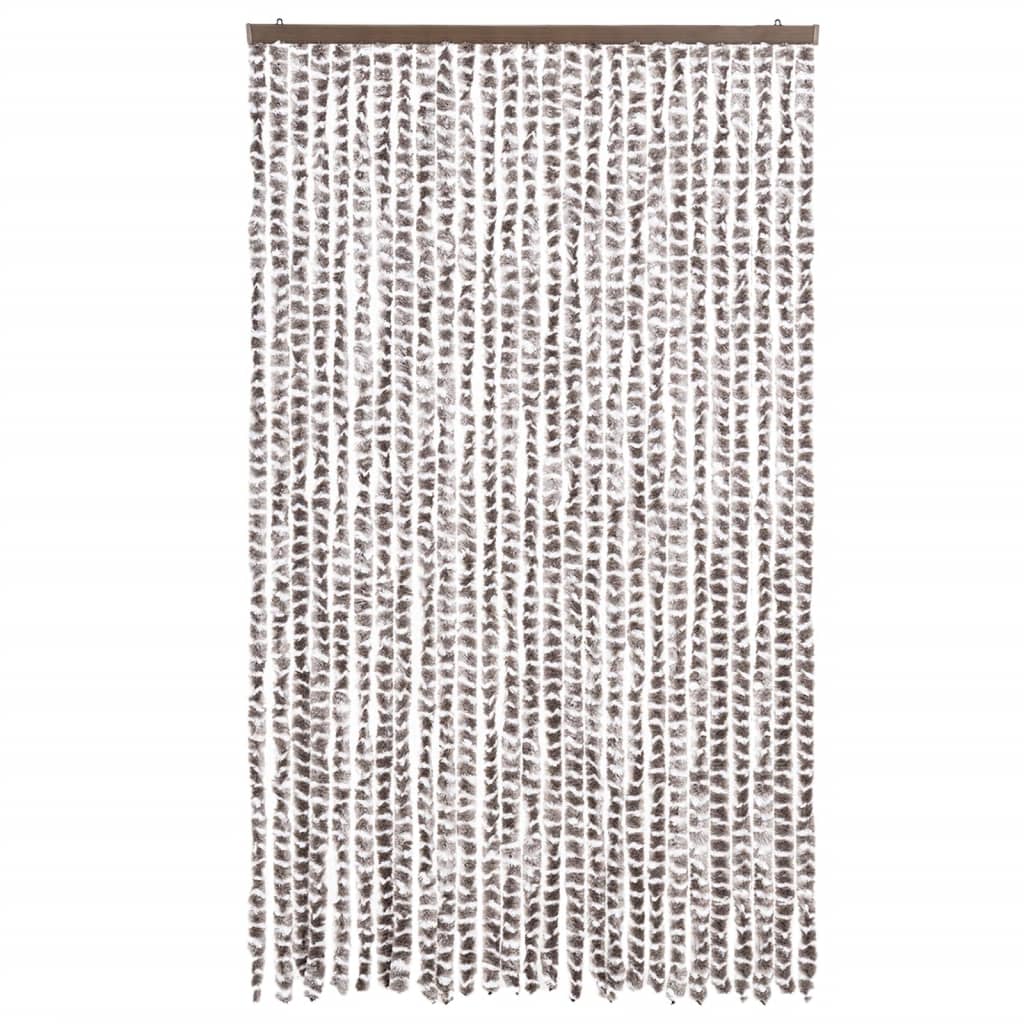 Vidaxx fly curtain 118x220 cm chenille taupe and white