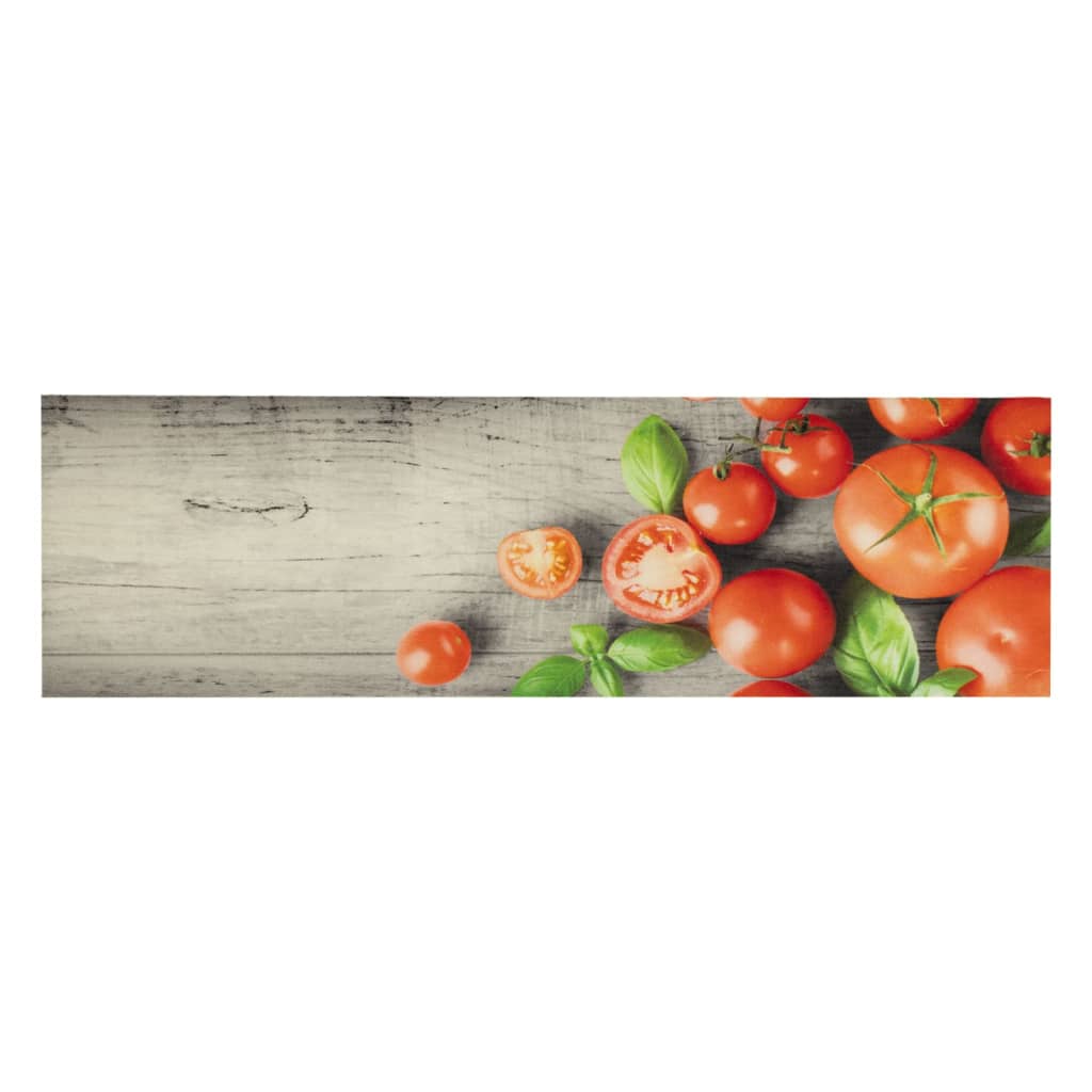 Vidaxx kitchen mat washable tomato print 45x150 cm velvet