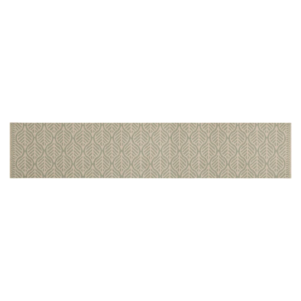 Vidaxl Cuisine Mat Washable Leaf Print 60x300 cm Velvet