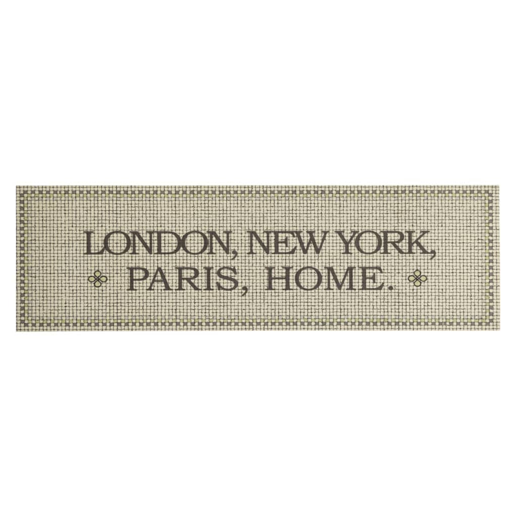 Vidaxl kuchyňský rohož omyvatelný domácí text 45x150 cm samet