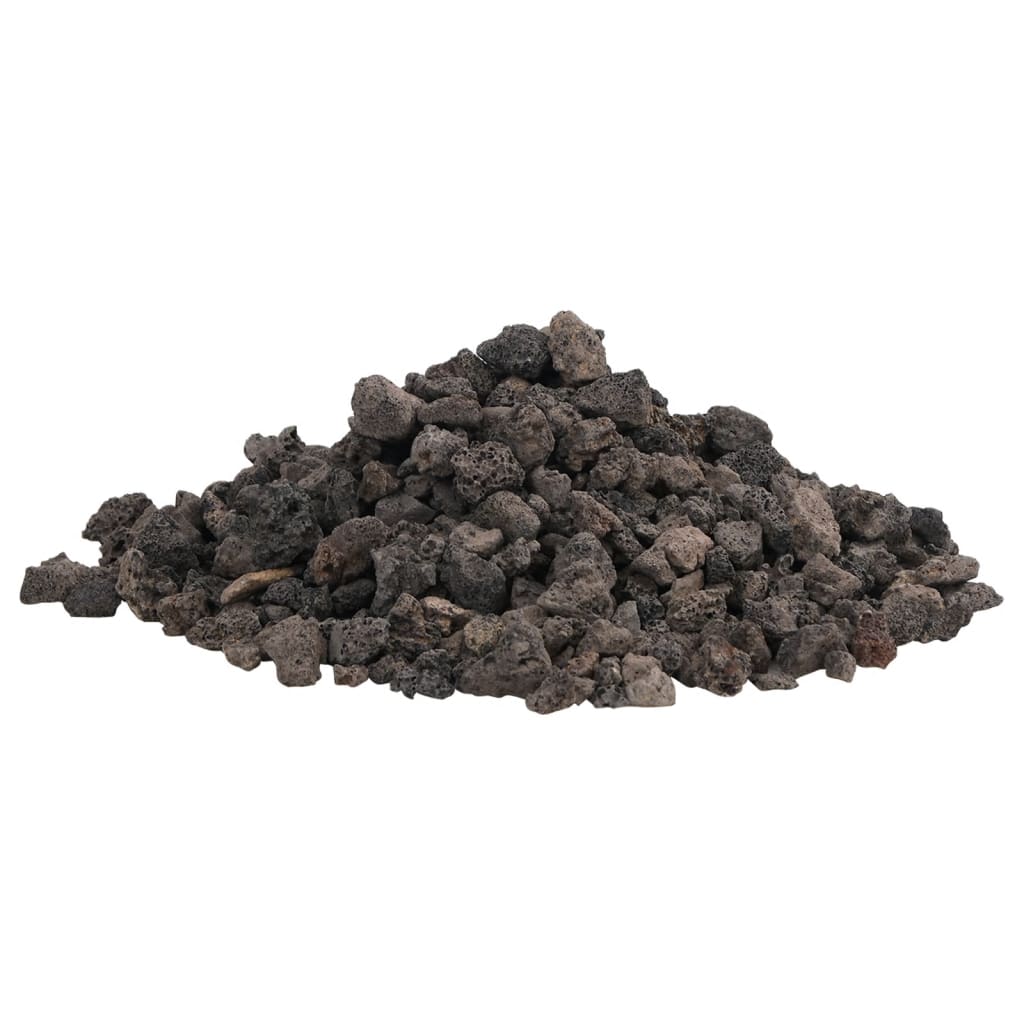 Clocha lava VidaXL 10 kg 1-2 cm dubh
