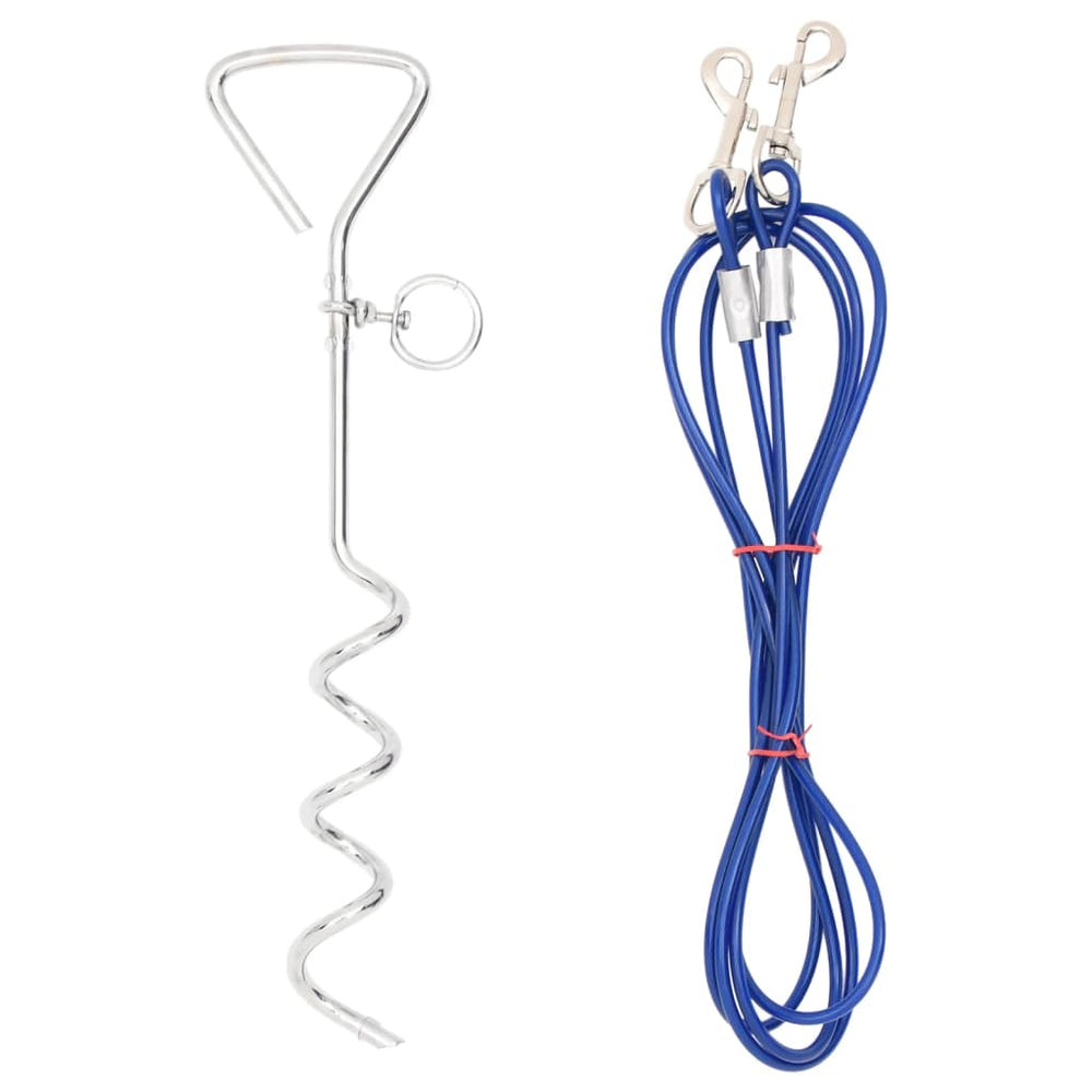 Vidaxl Hundelinie mit gemahlenem Stift 3 m
