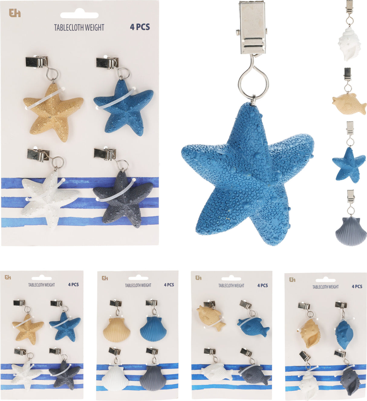 Vynikající plážová závaží na ubrus pro domácnost 4 kusy