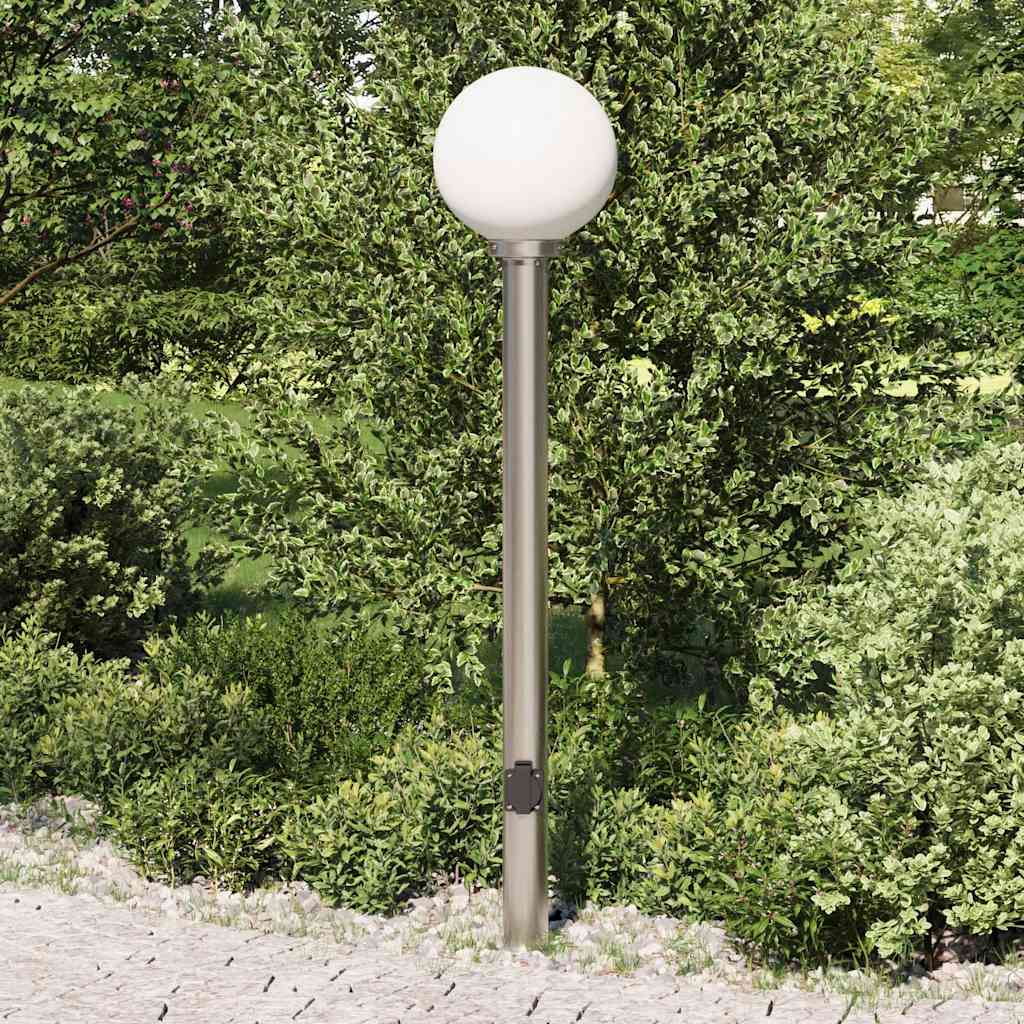 Baliza luminosa Vidaxx con casquillo 120 cm acero inoxidable IP44