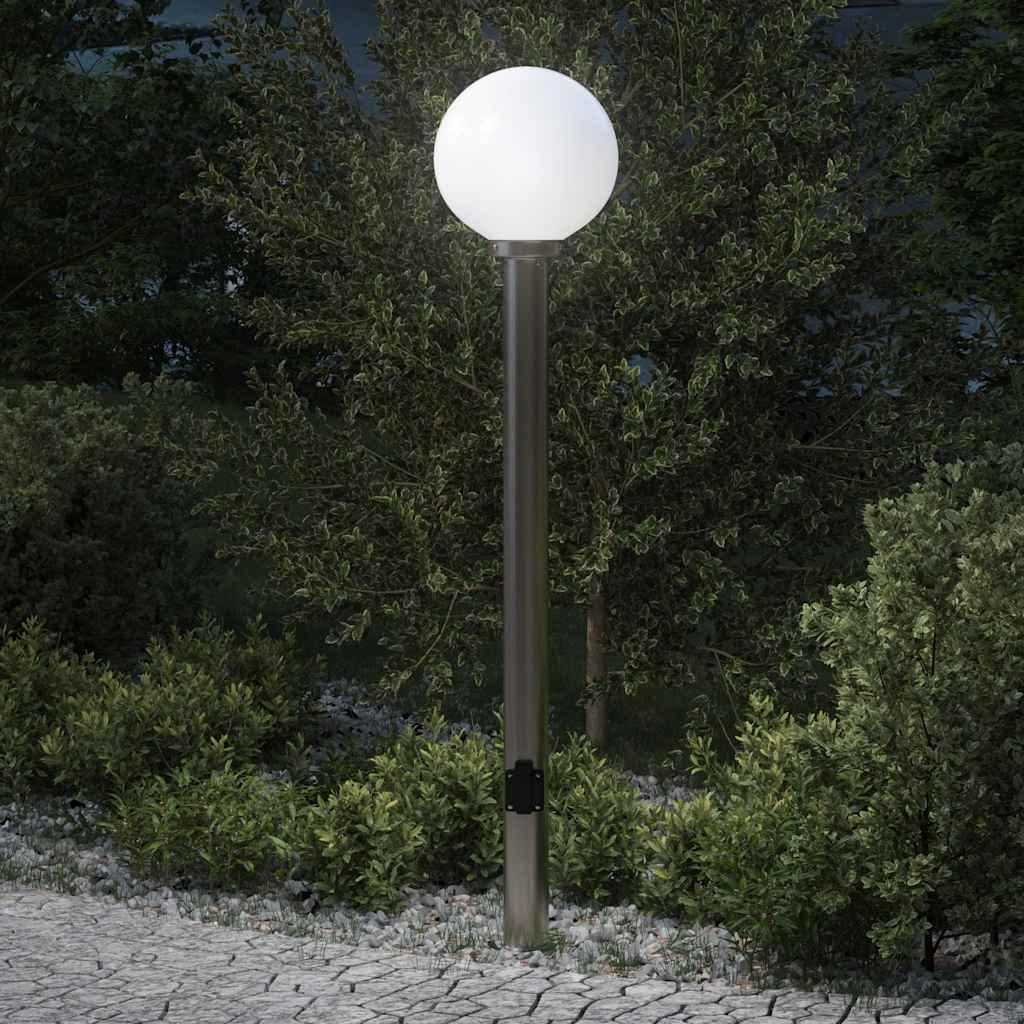 Baliza luminosa Vidaxx con casquillo 120 cm acero inoxidable IP44