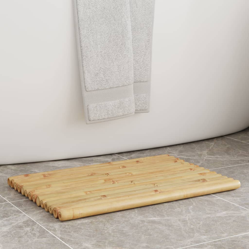 VidaXL alfombras de baño 2 uds 50x35 cm bambú