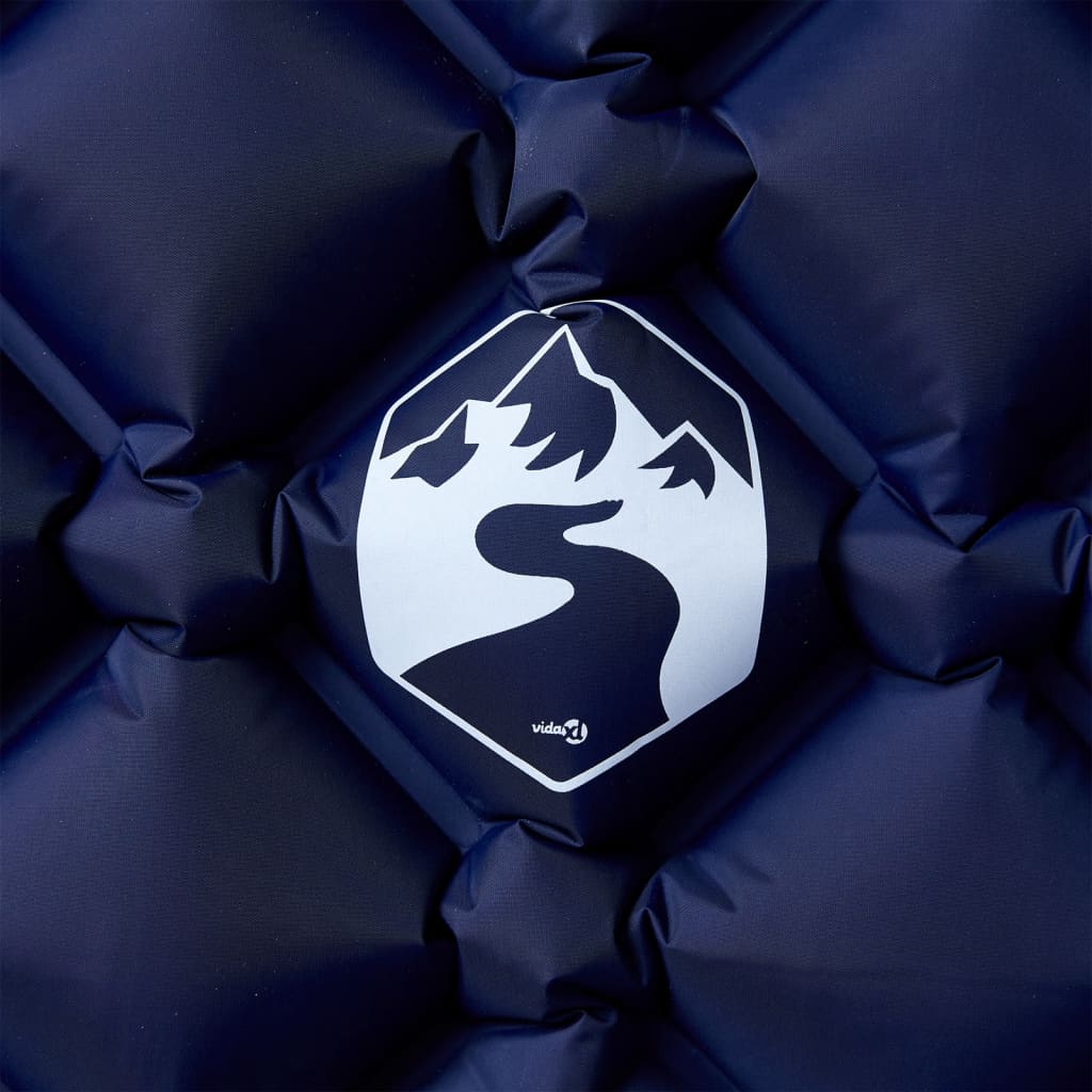 Vidaxx matelas de camping gonflable 190x58x6 cm 1 personne bleu marine