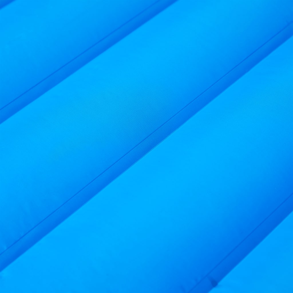 Vidaxl matelas de camping avec oreiller autogonflant 1 personne bleu