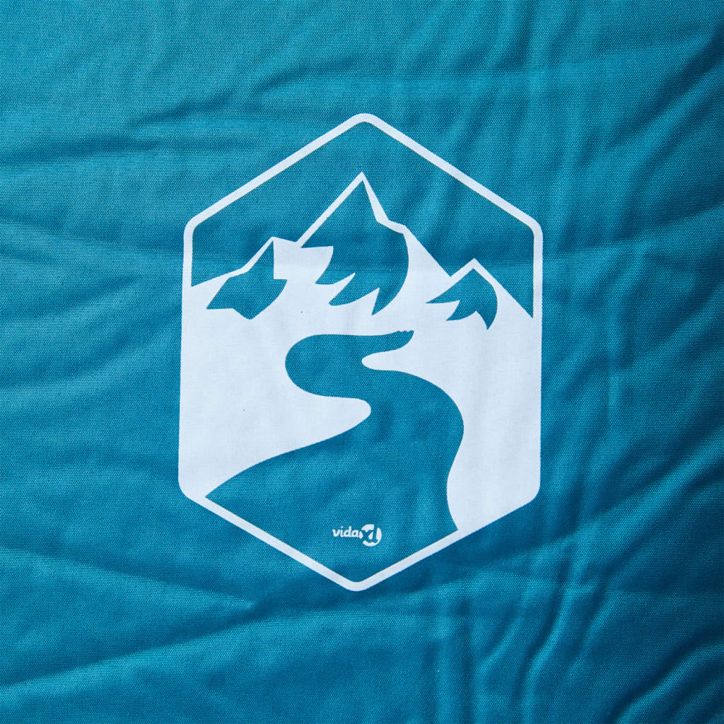 Vidaxl matelas de camping avec oreiller autogonflant 1 personne turquoise