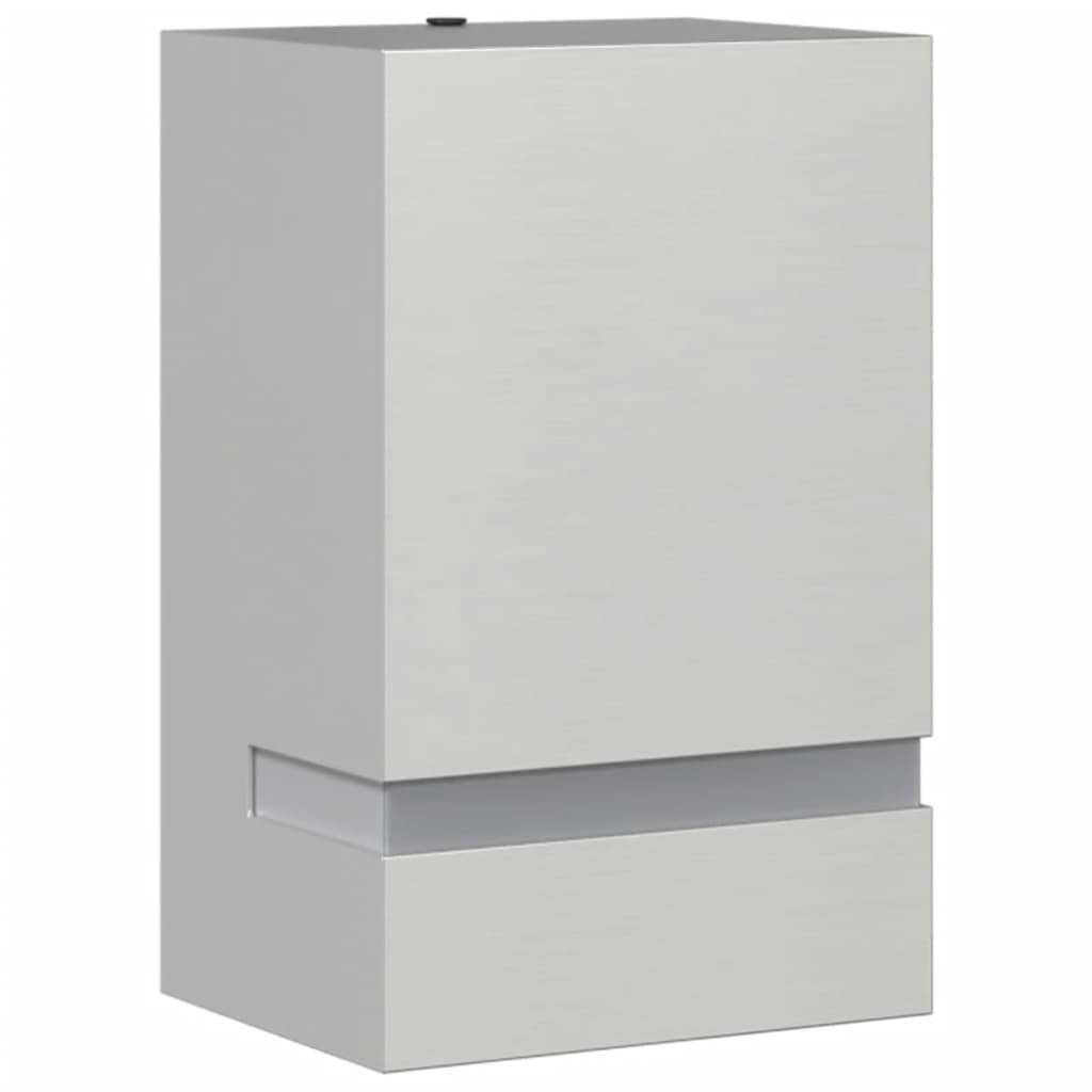 Lampada da parete per esterni Vidaxx in acciaio inossidabile color argento