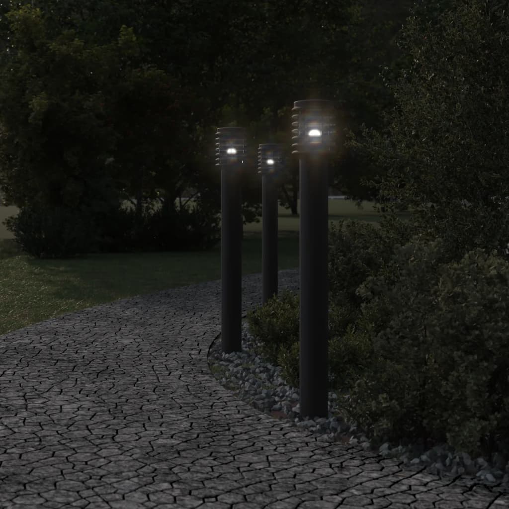 Vidaxx outdoor floor lamp 110 cm stainless steel black