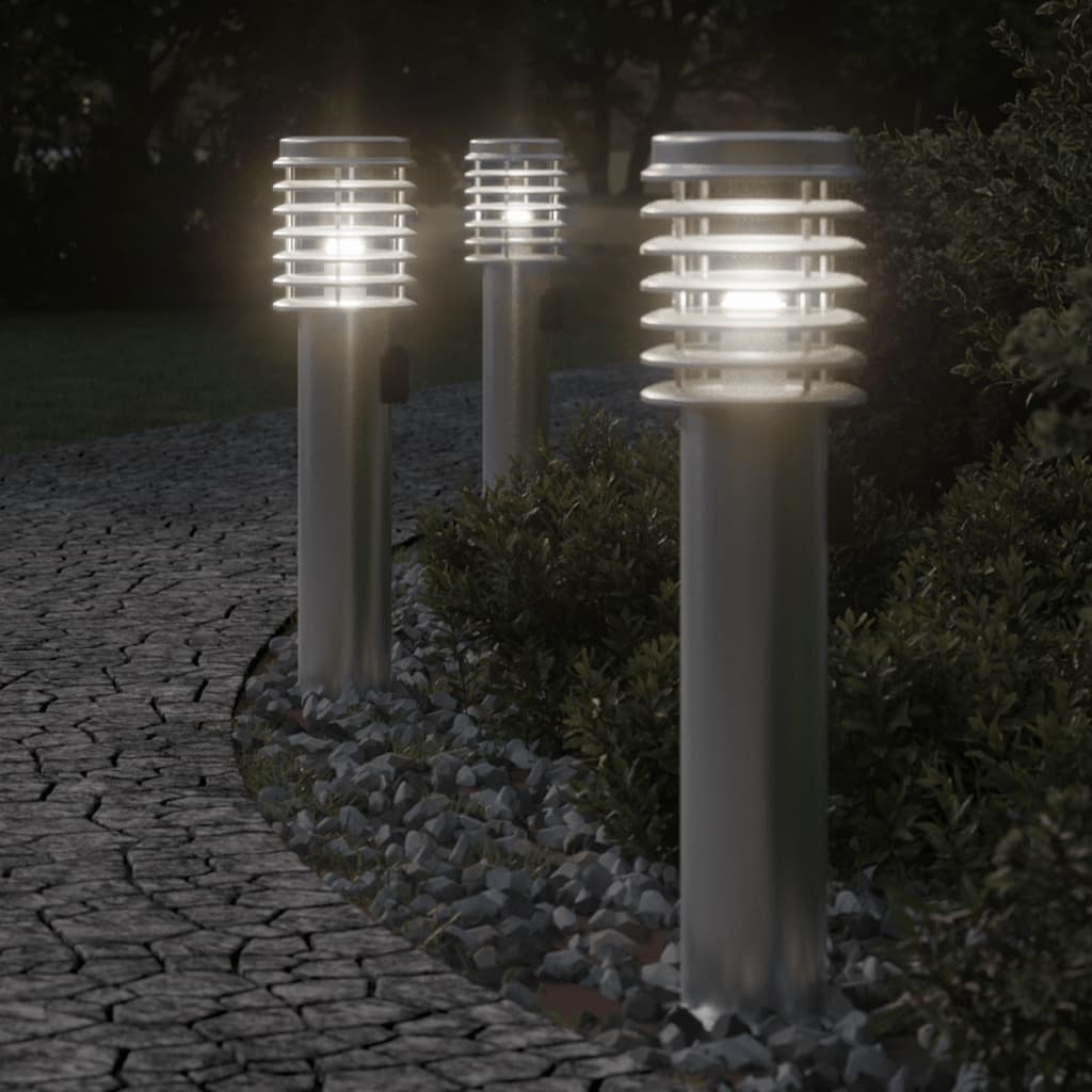 Vidaxx lampadaire d'extérieur avec douille 60 cm acier inoxydable argent