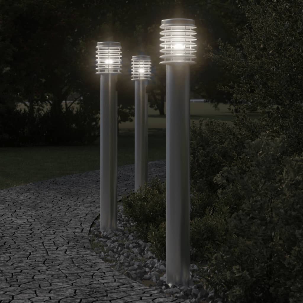 Vidaxx lampadaire d'extérieur avec douille 110 cm acier inoxydable argent