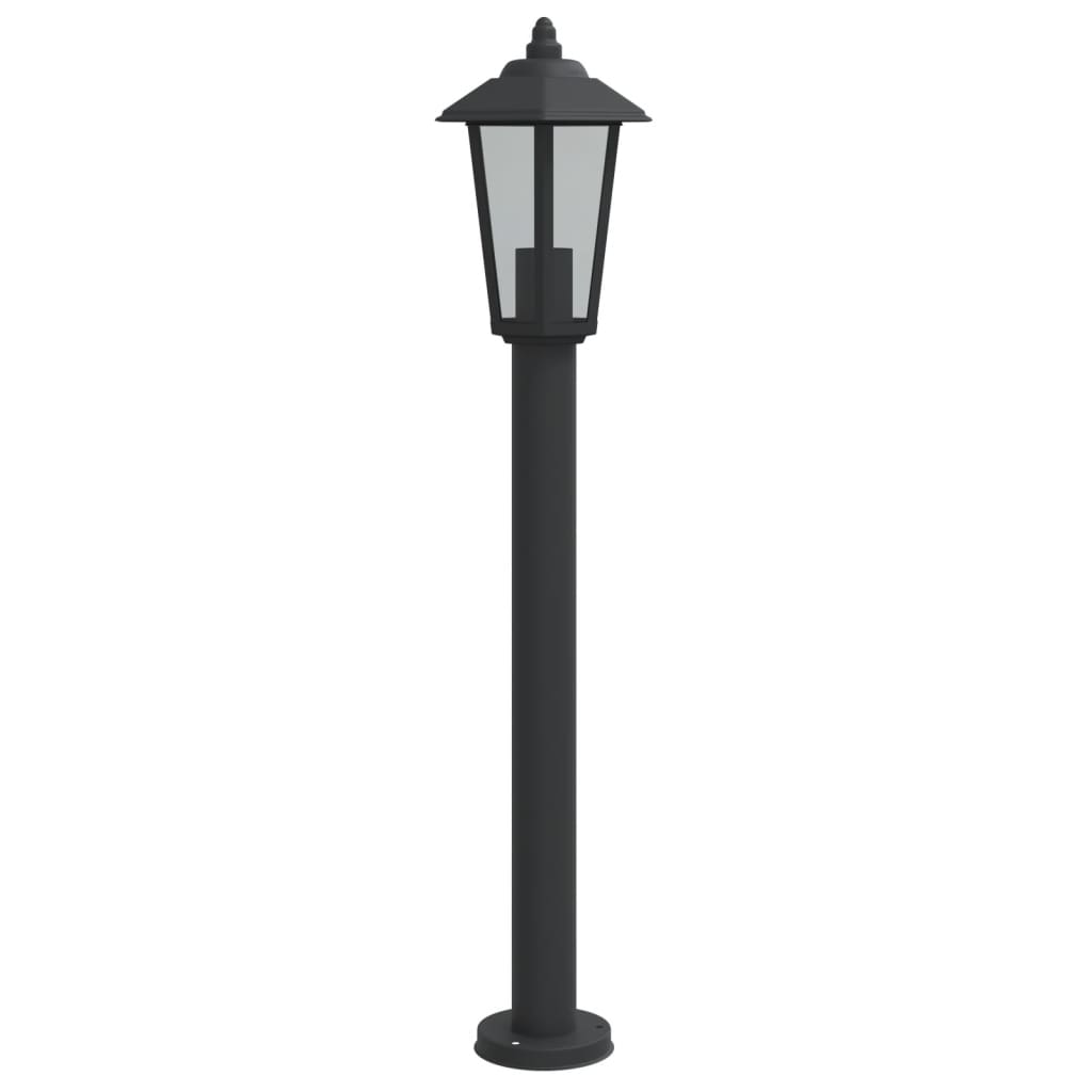 Lampada da terra per esterni Vidaxx 80 cm in acciaio inossidabile nero
