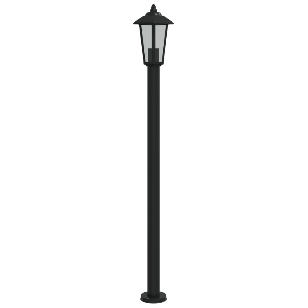 Lampada da terra per esterni Vidaxx 120 cm in acciaio inossidabile nero
