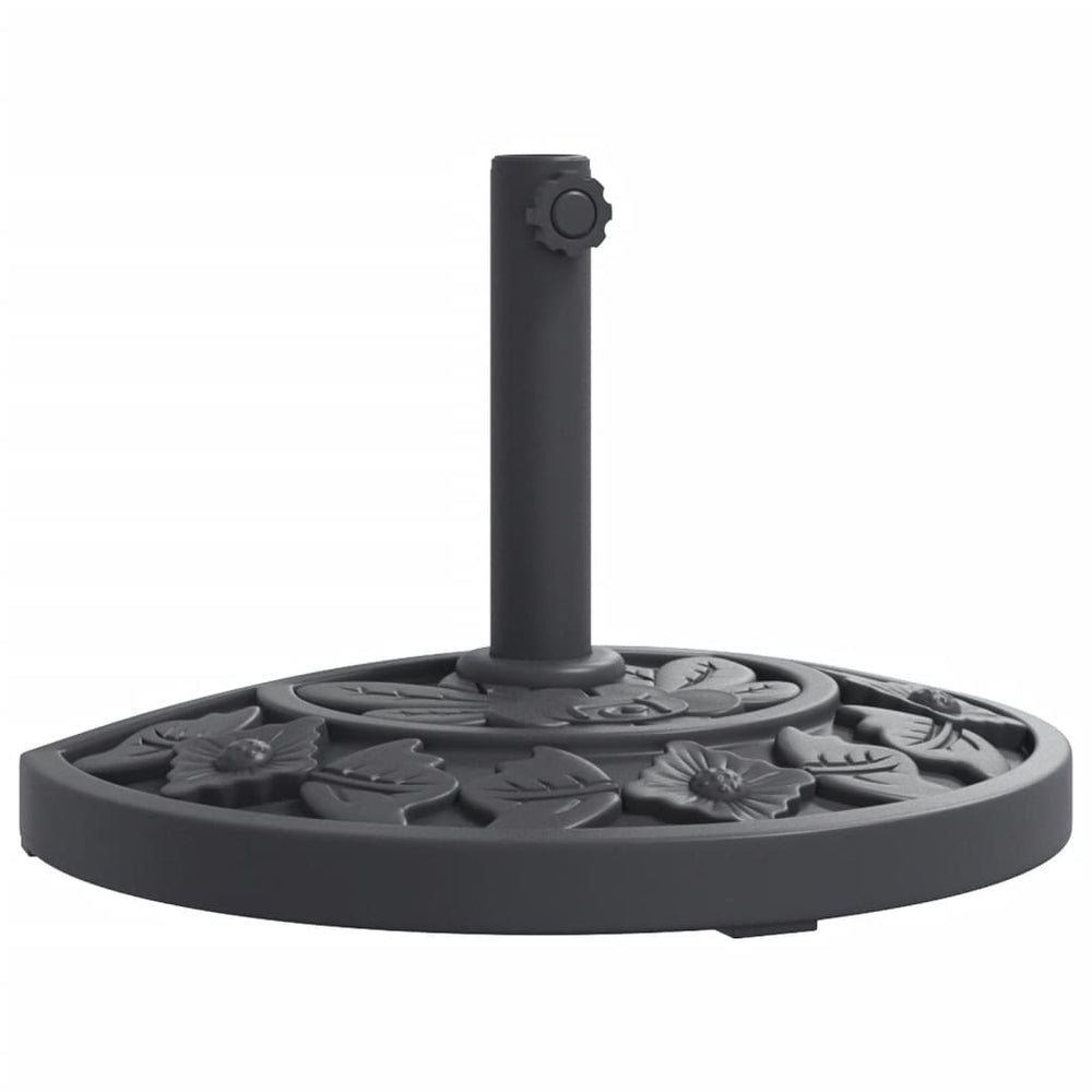 Vidaxl Parasol Base for Pole ø38 48 mm 9 kg Half-Round