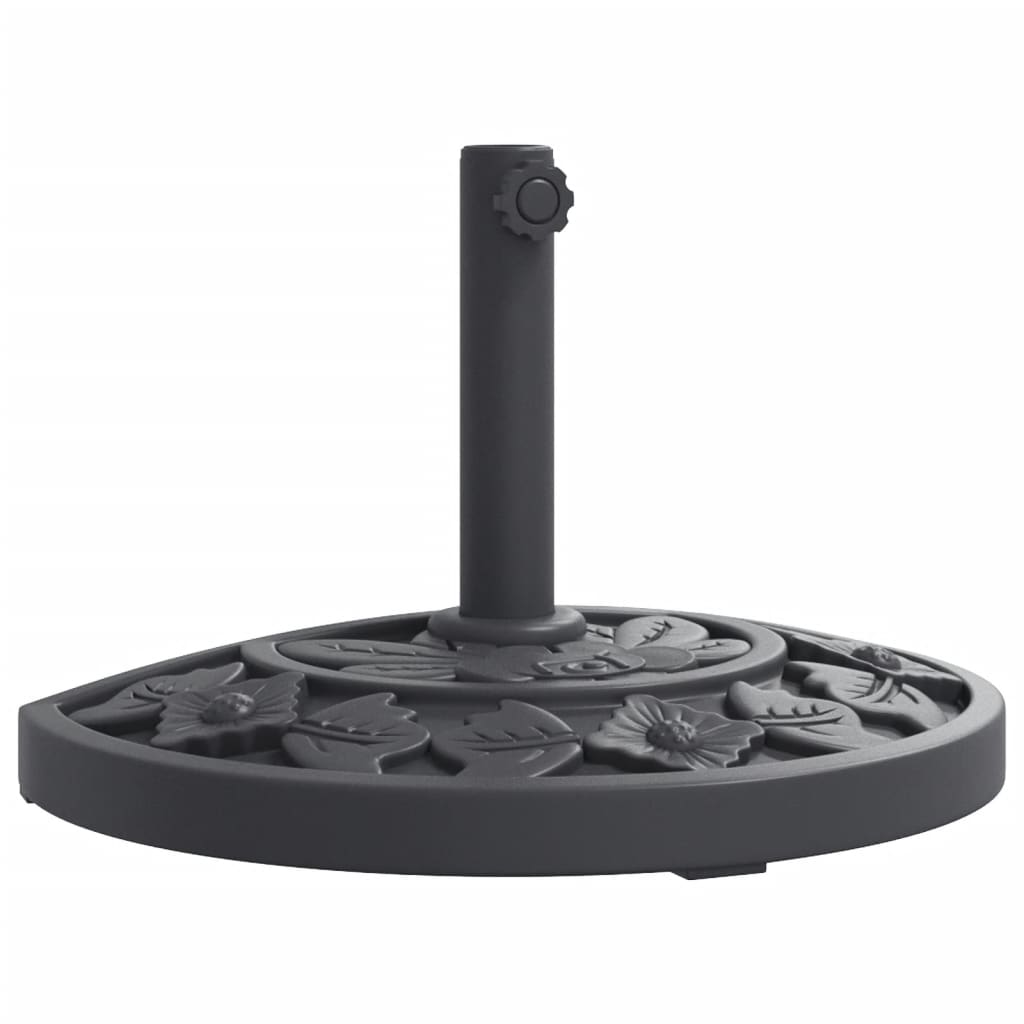 Vidaxl Parasol Base for Pole ø38 48 mm 9 kg Half-Round