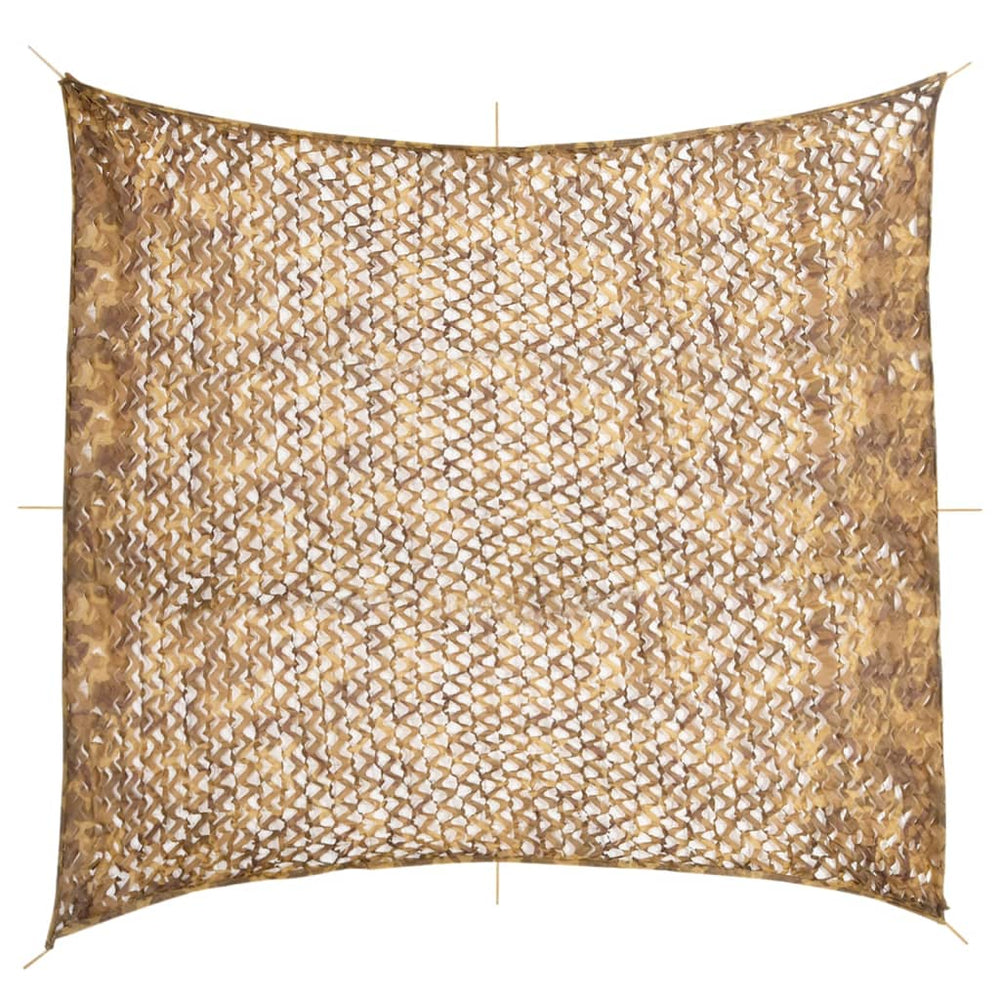 Vidaxl camoufagenet avec sac de rangement 416x402 cm sable -colored