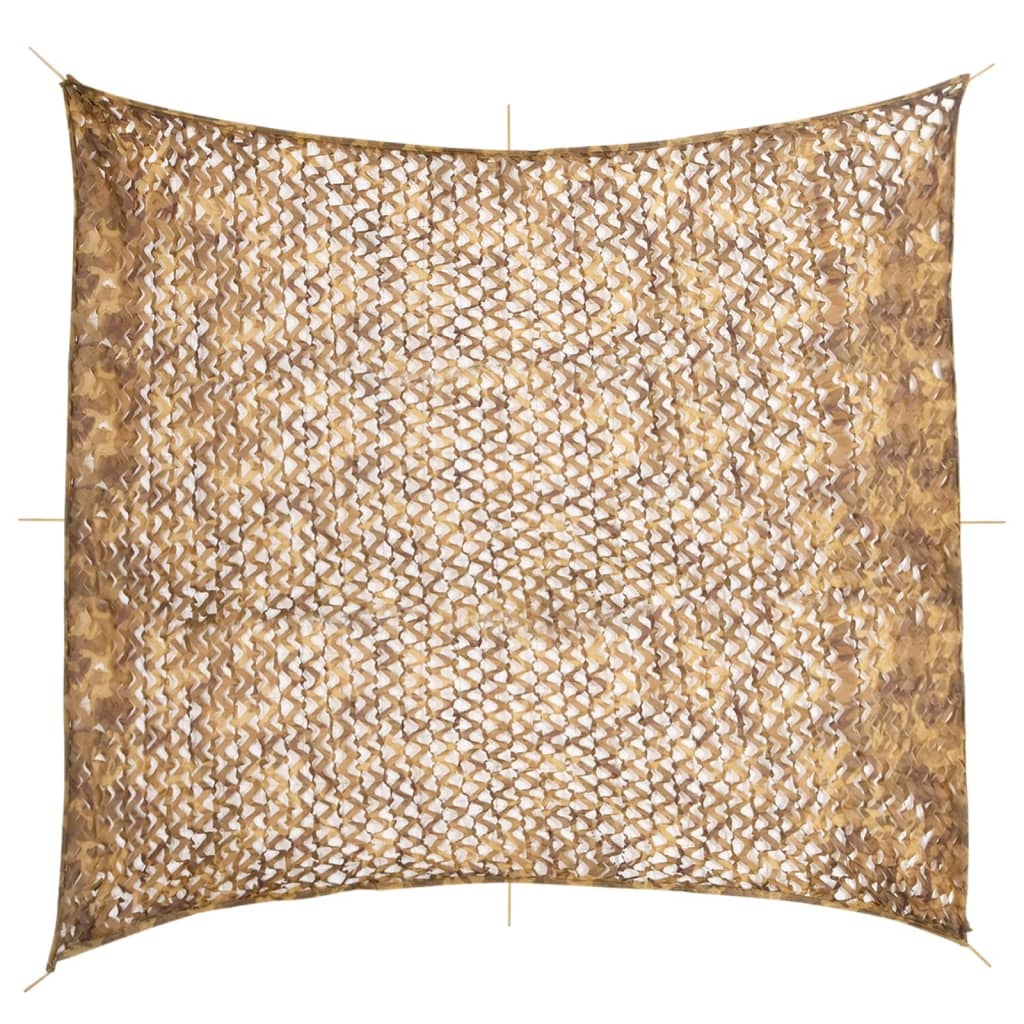 Vidaxl camoufagenet avec sac de rangement 416x402 cm sable -colored