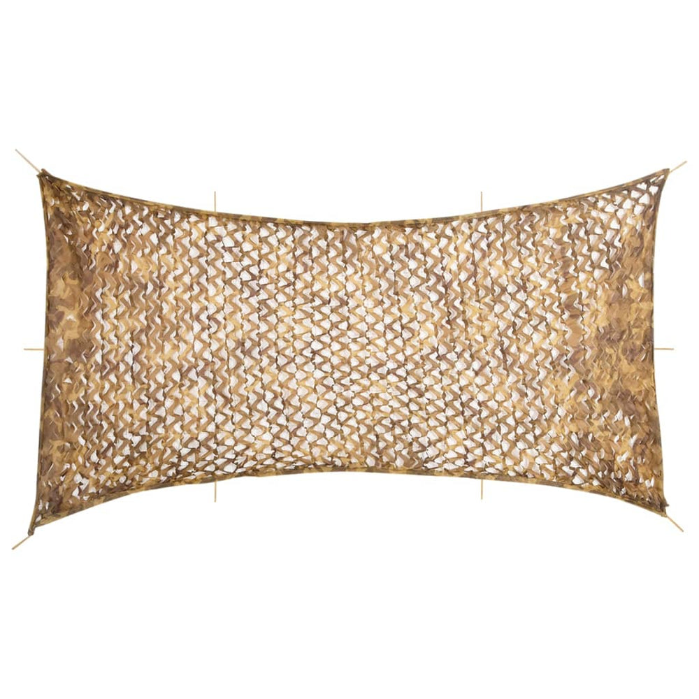 Vidaxl camouflagenet avec sac de rangement 708x423 cm sable -colored