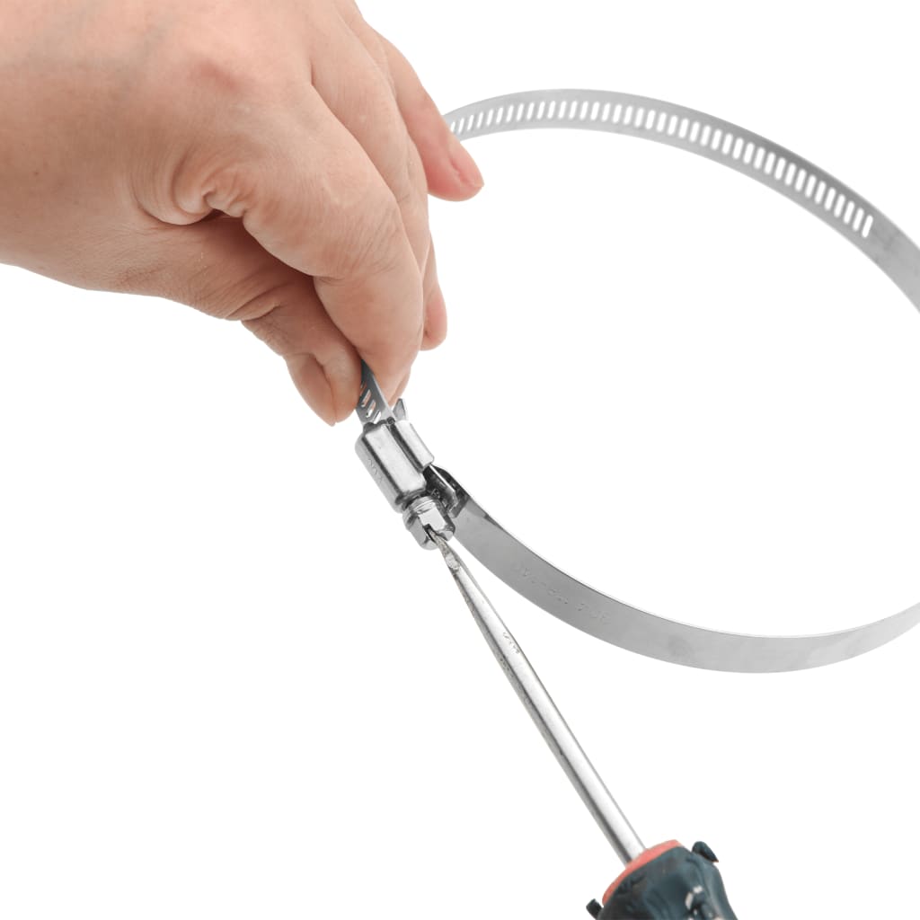 VidaXL Schlauchschellen 6 Stück 91-110 mm Edelstahl 304