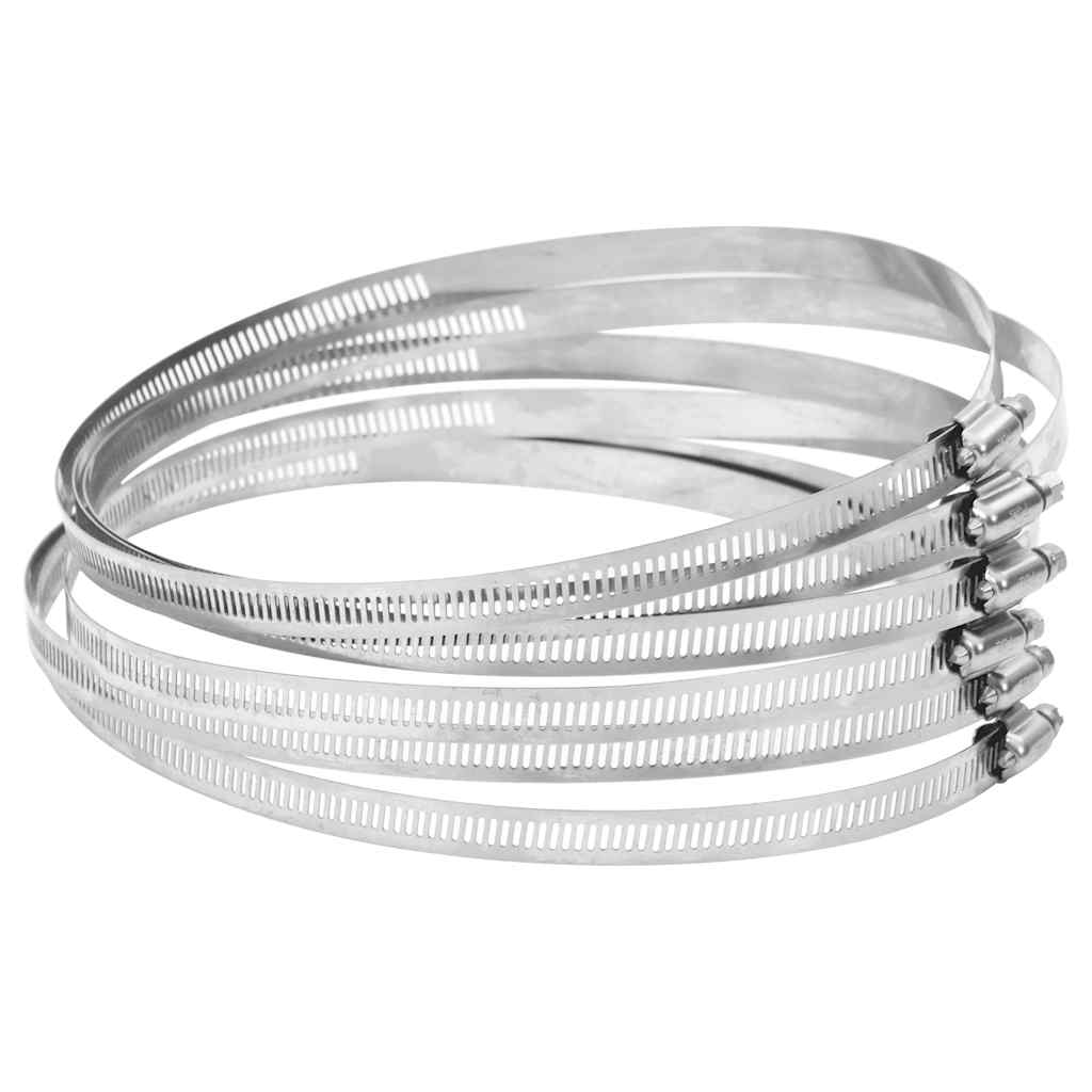 VidaXL Schlauchschellen 6 Stück 91-165 mm Edelstahl 304