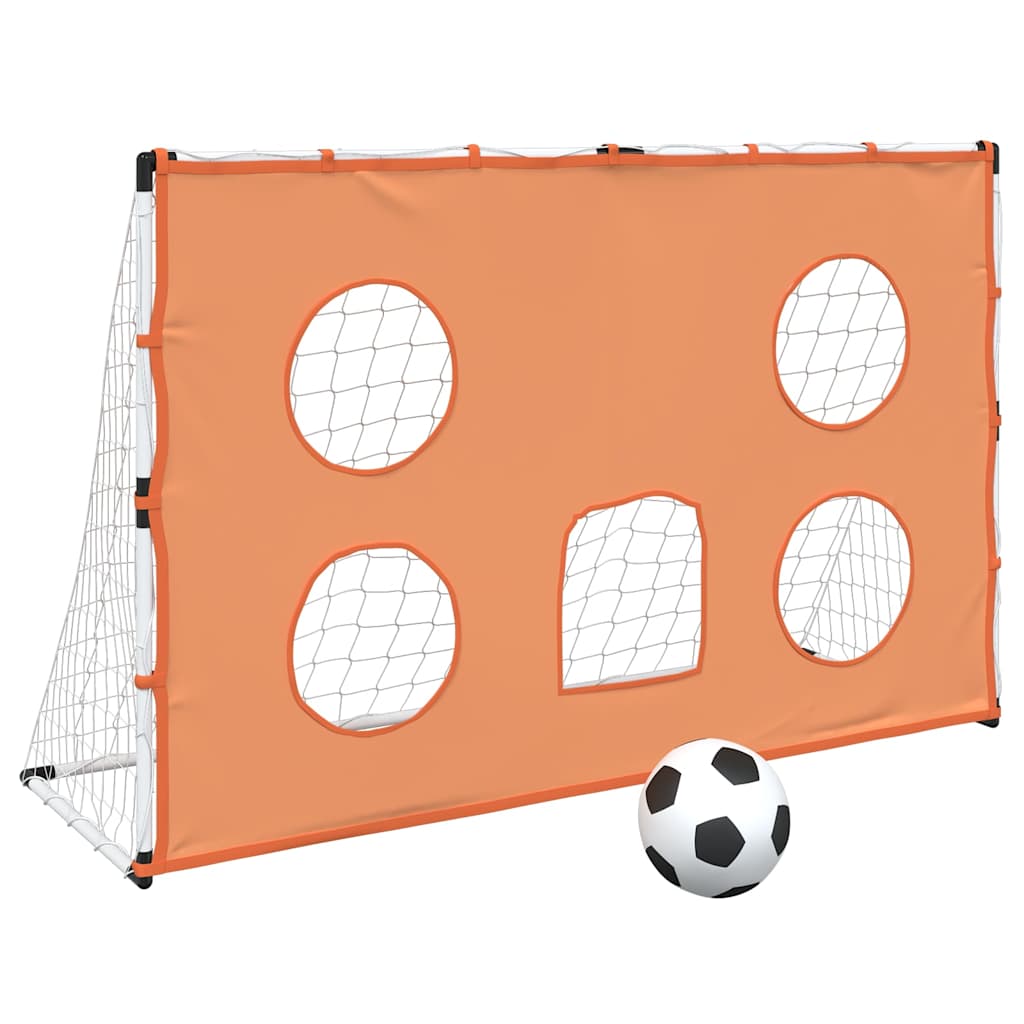 VidaXL Kinderfußballtor mit Tormatte und Ball 182x62x118 cm