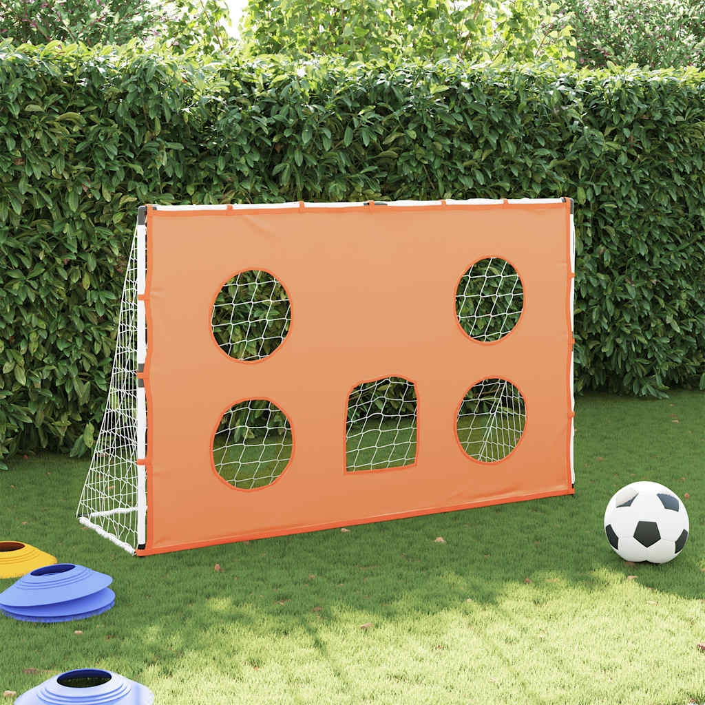 VidaXL Kinderfußballtor mit Tormatte und Ball 182x62x118 cm