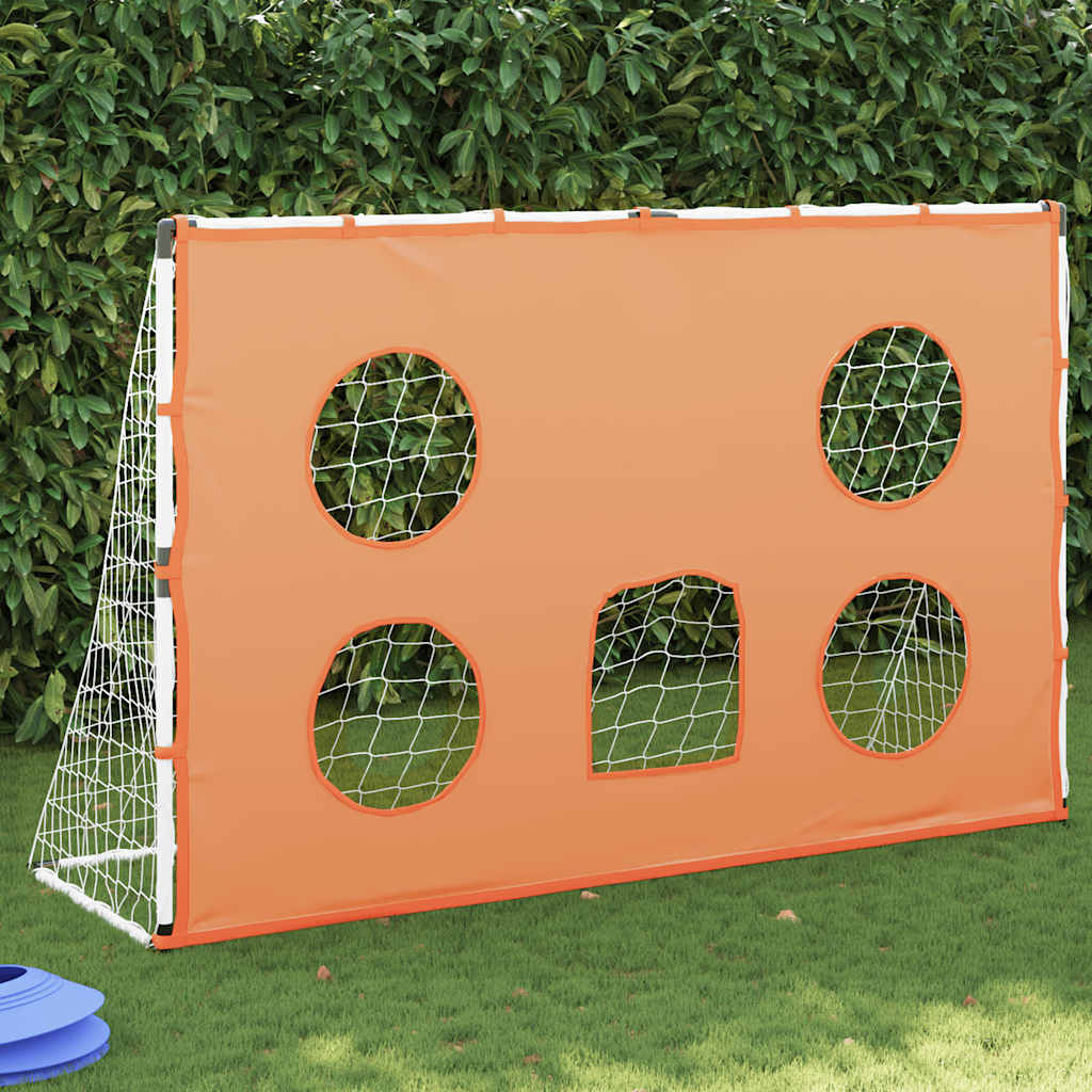 VidaXL Kinderfußballtor mit Tormatte und Ball 182x62x118 cm