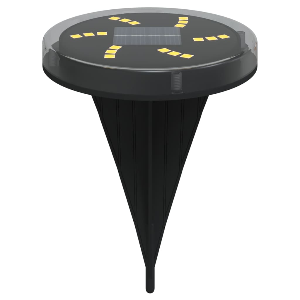 Lampade da terra Vidaxx 4 pezzi solari con picchetti da terra bianco caldo